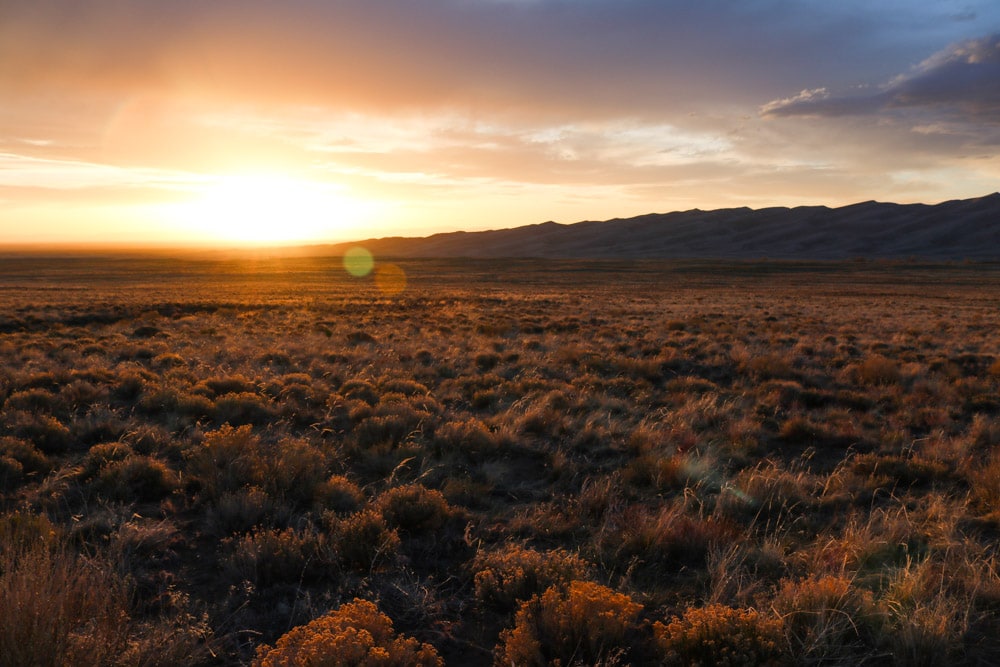 Sunset in Great Sand Dunes National Park, Colorado