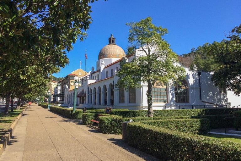 Bathhouses on Bathhouse Row in Hot Springs National Park