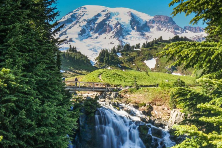 Myrtle Falls, Mount Rainier National Park Skyline Trail Loop, Washington