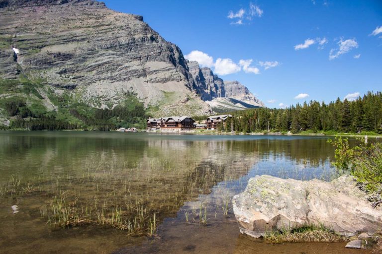 Many Glacier Hotel on Swiftcurrent Lake, Glacier National Park