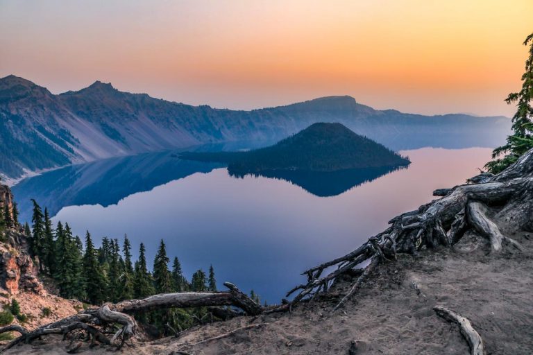 Wizard Island in Crater Lake National Park, Oregon