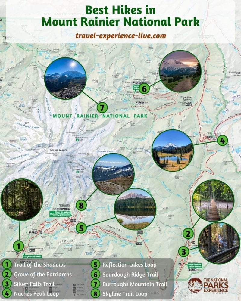 mount rainier national park map