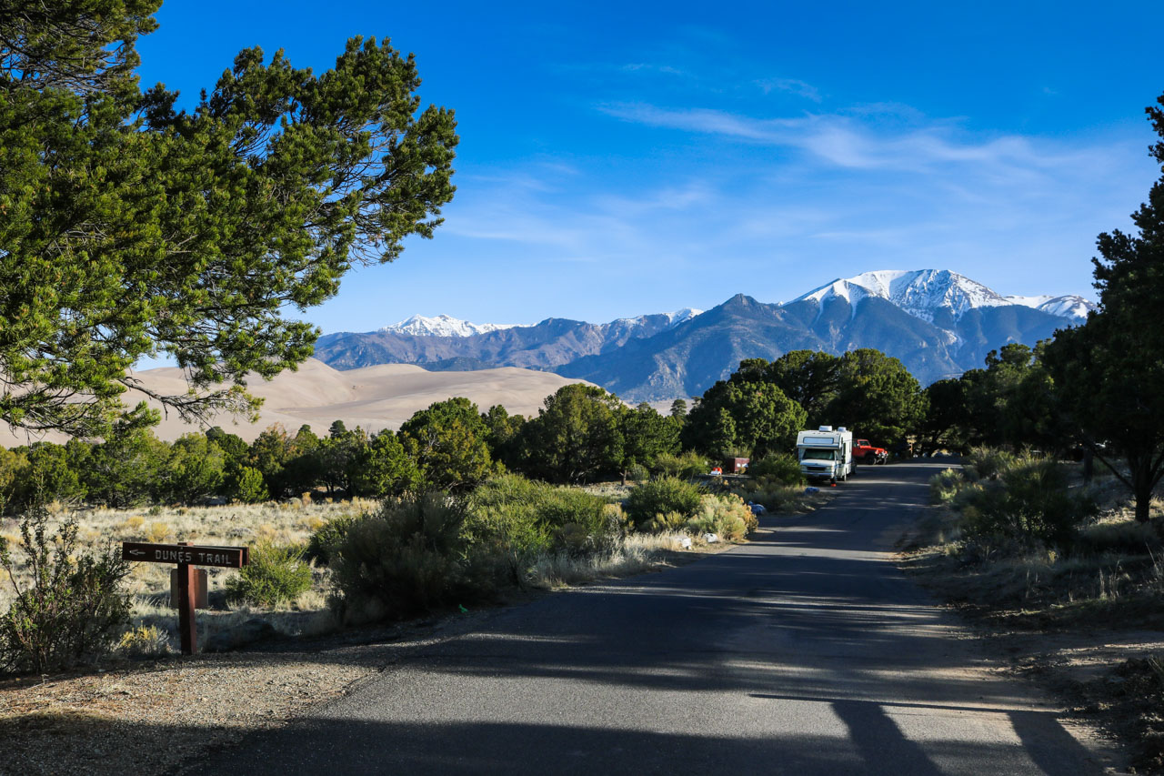 Pinon Flats Campground, Great Sand Dunes National Park, Colorado