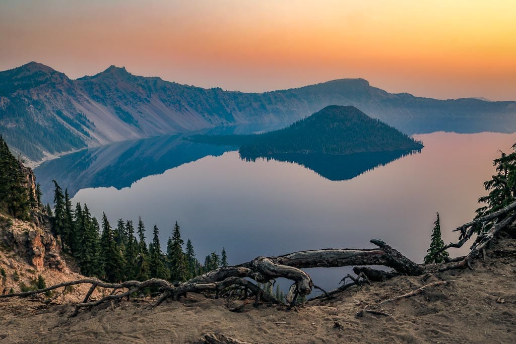 Dawn in Crater Lake National Park, Oregon