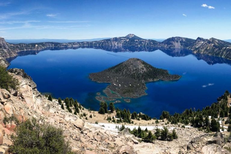 Watchman Peak Crater Lake panorama, Oregon