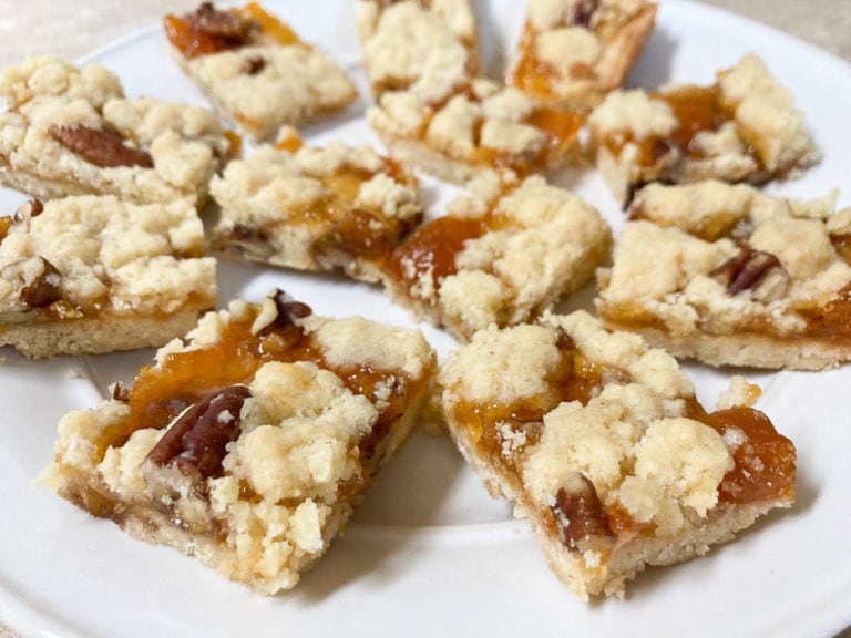 Apricot crumble bars recipe inspired by the orchards of Capitol Reef National Park