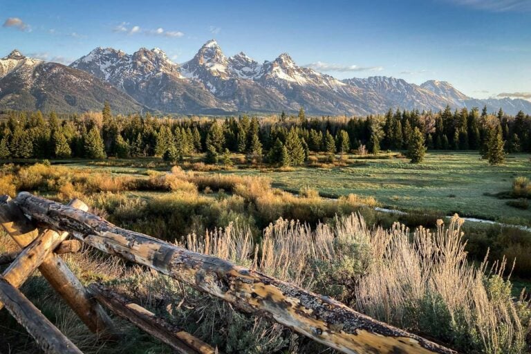 Views of the Teton Range from Blacktail Ponds Overlook, Grand Teton National Park, Wyoming