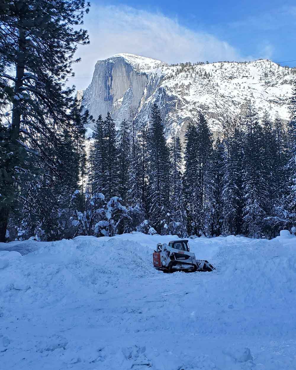 Snowplow near Curry Village in Yosemite National Park - Image credit NPS