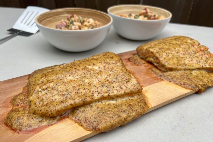 North Cascades cedar plank salmon recipe