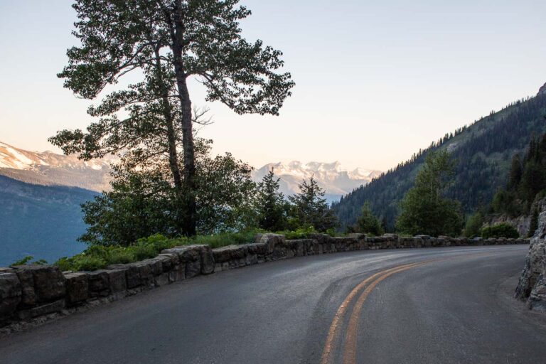 Sunrise on Going-to-the-Sun Road, Glacier National Park