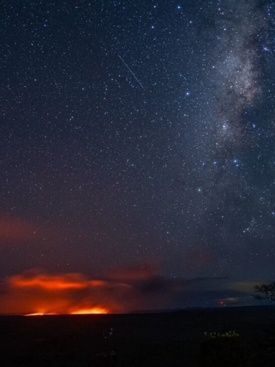 Glow of Kīlauea volcano eruption - Image credit Yvonne Baur Hawaii Pacific Parks Association