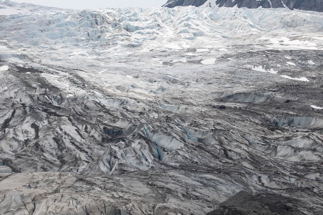 Reid Glacier in Glacier Bay National Park, Alaska