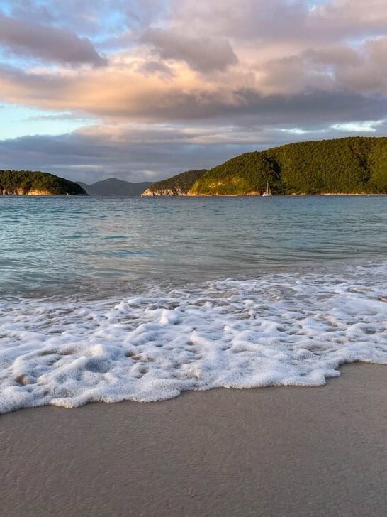 Cinnamon Bay Beach sunrise in Virgin Islands National Park