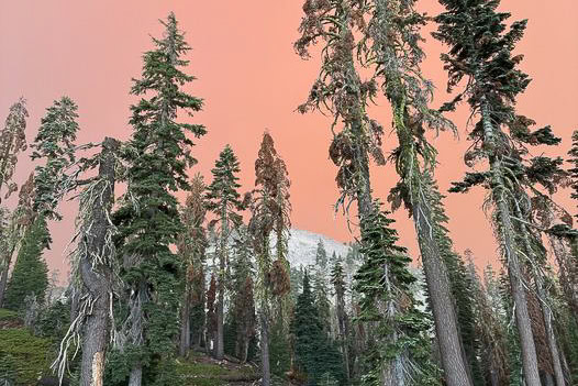 Park Fire approaches Lassen Volcanic National Park - Image credit: NPS