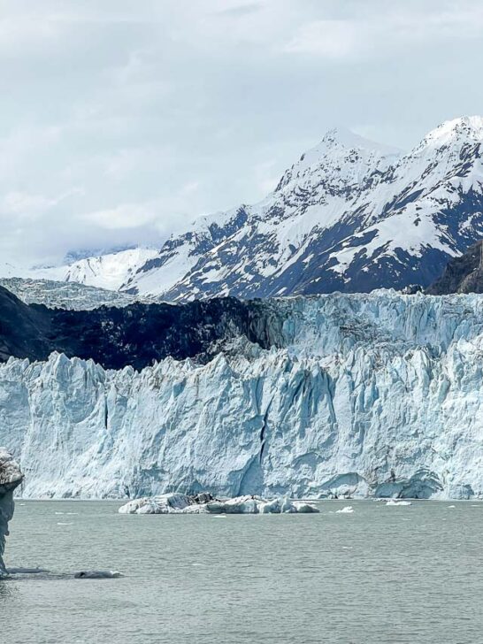 Margerie Glacier with iceberg in Glacier Bay National Park