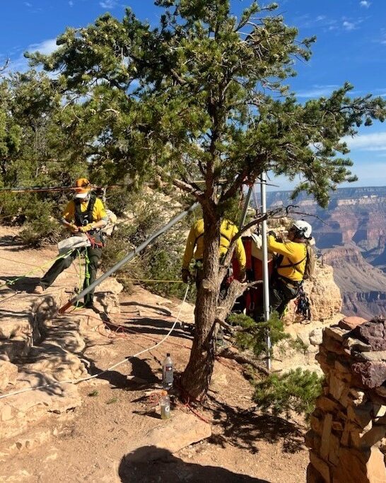 Rangers respond to BASE jumper fatality at Yavapai Point in Grand Canyon National Park - Image credit: NPS / K. Kasper