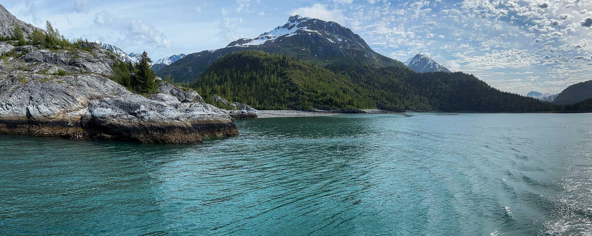 Spectacular landscape in Glacier Bay National Park, Alaska